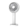 thumbnail image 1 of Ventilador de mano, 3 velocidades, ángulo ajustable y soporte, ventilador de mano USB tipo C (blanco), 1 of 4