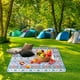 thumbnail image 3 of Xihbxyly Alfombra de Viaje para Exteriores, Manta de Picnic Impermeable, Esterilla de Playa Antiarena, Tamaño Grande para 2-4 Adultos, Fácil de Limpiar, Portátil, Multiusos, 150 X 100 Cm, Diseño Comp, 3 of 5