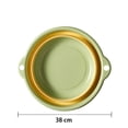 thumbnail image 1 of Baby Wash Basin Household Portable Folding Basin Plastic Clothes Vegatable Washing BasinL Green, 1 of 1