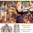 thumbnail image 6 of Numjaw Floral Casserole Carrier with Microfiber Kitchen Dish Towels, Casserole Carriers for Hot or Cold Food, Thermal Food Warmer Bag, Vintage Dish Carrier Bag for Picnic Travel, 6 of 9