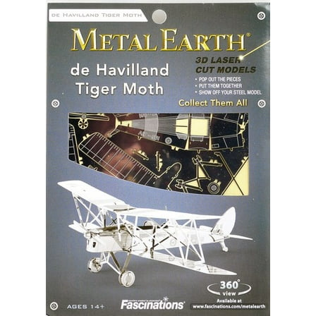Metal Earth De Havilland Tiger Moth 3D Metal  Model   Tweezer  010664