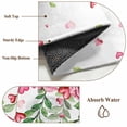 thumbnail image 6 of Area Rug for Living Room, Valentine's Day Non-Slip Indoor Large Carpet for Bedroom/Dining Room, Pink Red Roses Love Heart Eucalyptus Leaves Washable Low-Profile Floor Mat Runner Rugs - 3 x 5 Ft, 6 of 7