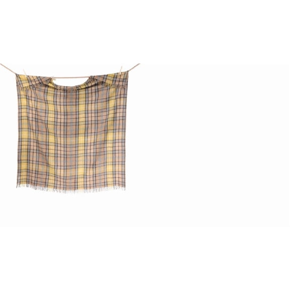 All Wool Tartan Blanket Throw (BUCHANAN NATURAL)
