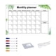 thumbnail image 1 of Calendario adhesivo de pizarra blanca acrílica con gancho para planificador de pizarra blanca transparente estilo F, 1 of 7