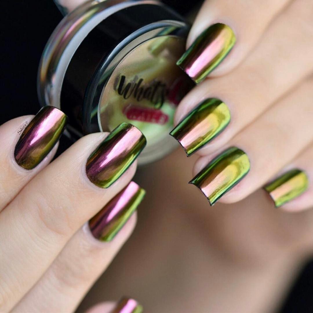 Whats Up Nails - Dragon Powder Magic Color Shifting Pigment with Multi Chrome Mirror Effect