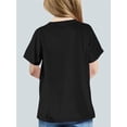 thumbnail image 2 of Camiseta de algodón Cartheel para jóvenes: ¿Por qué caminar cuando puedes? Transpirable y cómoda, con cuello redondo y mangas cortas. Ideal para salidas deportivas informales. Roja con letras azules, 2 of 8