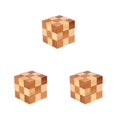 thumbnail image 1 of Bewildely Brain Teaser Intellectual Toy Interlock No Burrs Compact Supplies Size Education Interesting Smooth Surface Type1 NO1, 1 of 6