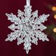 thumbnail image 4 of Snowflake Icicle Ornaments Acrylic Crystal Christmas Tree Ornament Clear Hanging Decoration, 4 of 5