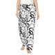 thumbnail image 1 of Balery Hand Drawn Snake Pantalones de pijama para mujer, pijamas ultraligeros, pantalones de estar por casa-X-Large, 1 of 6