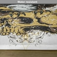 thumbnail image 6 of Ambesonne Tattoo Place Mats Set of 4, American Eagle on Skull, Standard Size, Brown and White, 6 of 6