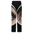 thumbnail image 6 of Eye Art Winter Female Pants Flannel High Waist Women Pants Lady Warm Straight Leg Plush Trousers, 6 of 7
