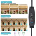 thumbnail image 3 of . es LED Grow Light Strips Grow Lamp for Indoor Plants Full Spectrum K LEDs Plant Growth Light with Dimmable Levels //Hrs for Seedling Succulent and Plant Shelf, 3 of 7
