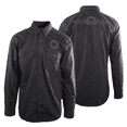 thumbnail image 1 of Harley-Davidson Men's Black Embroidered Skull L/S Woven Shirt (S21), 1 of 7