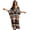 Aztec Tribal Geometric Horses, variant on Polynesian Tribal Hibiscus Black Print Womens Plus Size Kaftan Dress V Neck Batwing Sleeve Beach Cover Up Swimsuit Coverups Summer Lounge Caftan Dress