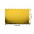 thumbnail image 2 of OULII Golden Cake Base Board for Baking with Unique Wave Edge Design 10x14 Inch Corrugated Paper, 2 of 7