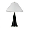 thumbnail image 2 of Ore Furniture 6238 28 in. Metal Table Lamp - Black And Silvertone, 2 of 2
