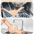 thumbnail image 3 of Luiisis 2 Pack Sourdough Bread Sling Set - Oval & Round Non-Stick Silicone Mat for Dutch Oven, Reusable with Long Handle for Easy Transfer, 3 of 7