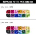 thumbnail image 3 of Kit de herramientas aplicadoras Hot Fix Worthofbest con 8500 diamantes de imitación, 3 of 7