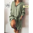 thumbnail image 2 of Lindbes 2024 Été Mode Nouvelle Robe Élégante en Coton et Chanvre pour Femmes Style de Bureau Élégant Col à Revers à Simple Boutonnage Robe Élégante, 2 of 6