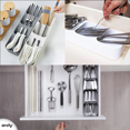 thumbnail image 3 of Archy Bandeja Organizador De Cubiertos 5 Compartimientos Porta Utensilios Cajon Para Cocina Almacenamiento De Cuchara Tenedor Cuchillo, 3 of 7