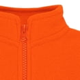 thumbnail image 4 of Creative Knitwear Kids Full Zip Polar Fleece Jacket, Orange, Sizes 12m-6, 4 of 7