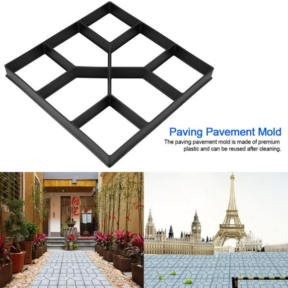 Garosa Garden Lawn Mold,Pavement Concrete Mould,Paving Pavement Concrete Mould Stepping Stone Mold Garden Lawn Path Paver Walk