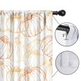 thumbnail image 4 of Fall Leaves and Pumpkins Design Tier Curtains 2 Pieces Rod Pocket 27.5x24,42x54in Kitchen Curtains Fall Holiday Long Curtain, 4 of 5