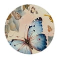 thumbnail image 4 of nygtbtfer Round Fitted Tablecloth with Elastic Edge, Wipeable Table Cloth Stain Resistant Tablecloths, Butterfly Print Table Cloths for Indoor Outdoor, Camping 54-58, 4 of 8