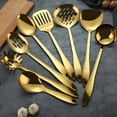 thumbnail image 5 of Juego de utensilios de cocina de acero inoxidable serie chapada en titanio de 3 piezas, 5 of 5