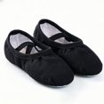 thumbnail image 7 of Otqutp Ballet Shoes for Teen Girls Stretch Yoga Canvas Dance Slippers Split Sole for Kids Breathable Soft Bottom Shoes, 7 of 7