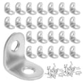thumbnail image 1 of 40 Ensembles d'Entretoises d'Angle en Acier Inoxydable en Forme de L, 1 of 7