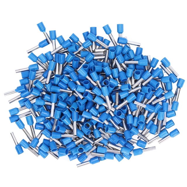 Kit de conectores de extremo de cable E4012 (1000 piezas, casquillo aislado, terminales de crimpado de clavija eléctrica, 12 AWG)