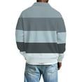 thumbnail image 3 of Dwelliawo Mens Long Sleeve Polo Shirts Workout Oversized Waffle Shirts Collared Heavyweight Big and Tall Tops Comfort Button Up Henley Shirt Gray M, 3 of 5