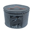 thumbnail image 1 of Hat Box Foldable Stuffed Animal Toy Storage Hat Storage Box Travel Hat Boxes for Gray Medium, 1 of 9