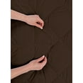 thumbnail image 3 of Microfiber Down Alternative Comforter, Brushed Super Soft and Breathable Blanket Square Quilted Bedding with Solid Colors Decoration for Master Guest Bedroom, 82" x 86", Brown, by Ambesonne, 3 of 4