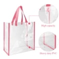 thumbnail image 3 of Bolsa Eccliy, 30 unidades, PVC transparente, 30 x 30 x 15 cm, color rosa, 3 of 7