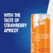 Red Bull Amber Edition Strawberry Apricot Energy Drink, 12 fl. oz., Pack of 24 Cans