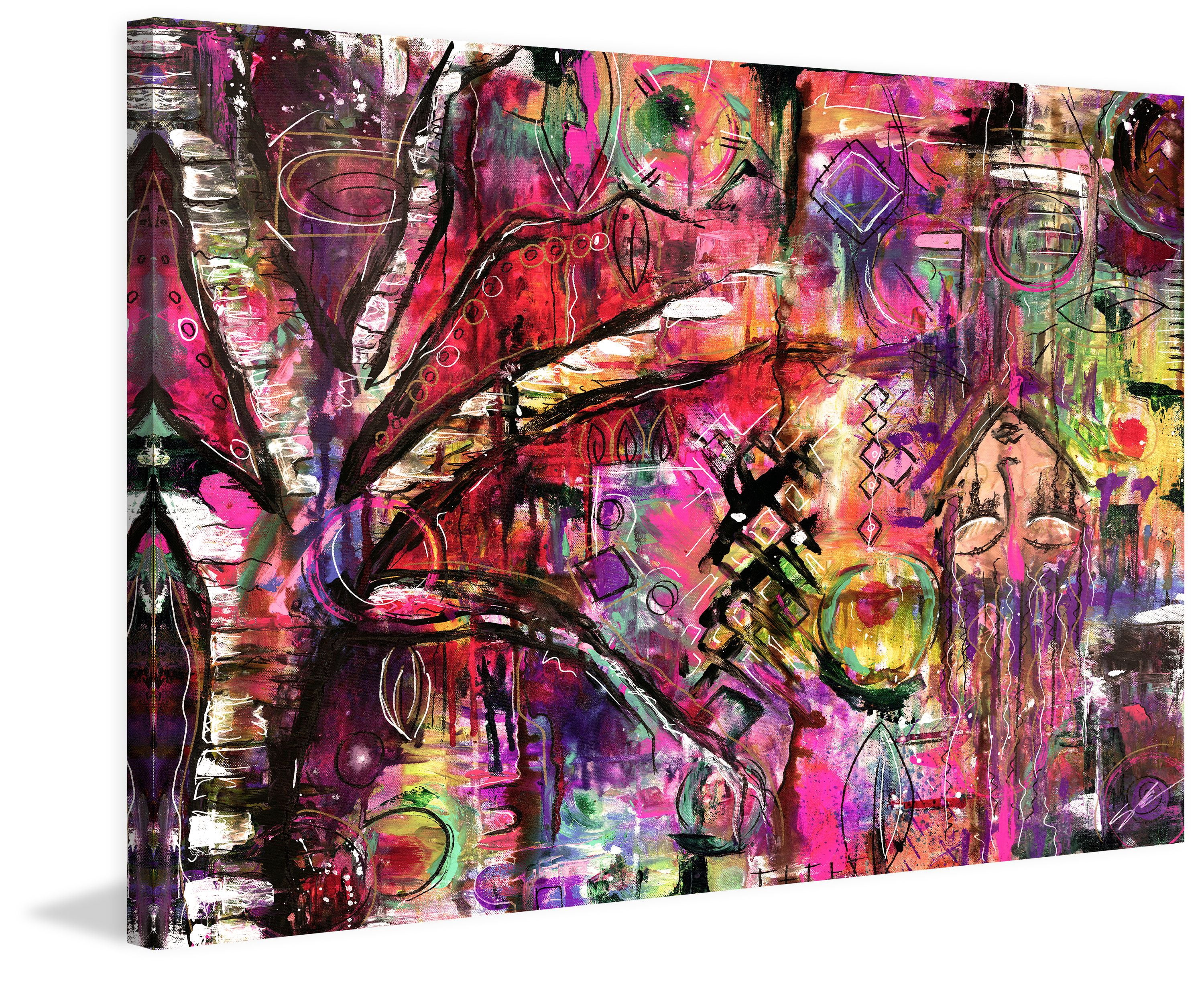 "Abstract Surrealism" Painting Print on Wrapped Canvas