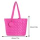 thumbnail image 2 of Bolso Mano 2 Piezas para Mujer Bolso Hombro Con Monedero Bolso Hobo Bolso Acolchado (rosa Rojo), 2 of 9