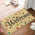 thumbnail image 6 of Floor Mat Welcome Front Door Mat, Natural Coconut Coir with Rubber Backing, Non- Outdoor Mat for Holiday Decor, Valentine's Day and Everyday Use, 6 of 8