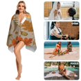 thumbnail image 5 of Forest Mushrooms Snail Fall Microfiber Beach Towel Absorbent Compact Towels for Swimming Pool Beach Travel Things for Vacation Essentials Adult Gift,61.4×30.3Inch, 5 of 8