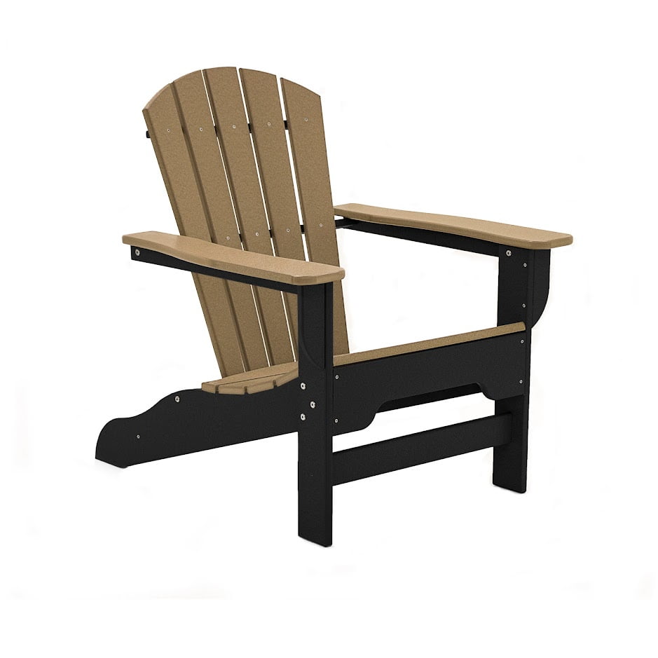 60064 New Light Brown Outdoor Furniture Lifetime Faux Wood Adirondack Chair 