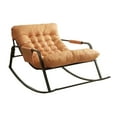 thumbnail image 1 of GROWTH TANK Rocking Chair Lazy Sofa Lounge Chair Leisure recliner Easy to Clean Rocker Chair Orange, 1 of 9