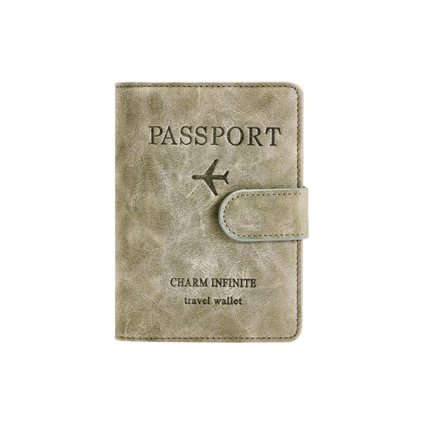 TRKIYQC Bolsa para pasaporte, portátil, ultradelgada, multifuncional, clip para documentos, bolsa para pasaporte de viaje en el extranjero TRKIYQC perder