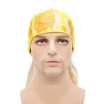 thumbnail image 6 of Yvsxxv Camouflage Print Silky Bandana, Polyester Stretch Head Wrap, Unisex Daily Hair Accessory, Yellow, 1 Pc, 6 of 6