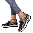 thumbnail image 2 of Domuza Womens Walking Shoes Tennis Nursing Fashion Running Travel Outdoor Casual Comfortable Sneakers for Summer Black 7.5（EU-39）, 2 of 4