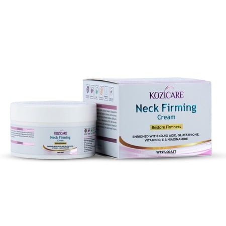 Kozicare Neck Firming Cream with 0.01% Glutathione, 2% Vitamin C, 0.01% Vitamin E, 1% Niacinamide, 1% Kojic Acid
