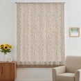 thumbnail image 3 of Pink Brown Floral Sheer Curtains 72 Inches Long, Spring Flowers Light Filering Curtains, Breathable Simi Curtain Privacy Drapes for Living Room Bedroom Lightweight Window Treatment, 3 of 9