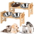 thumbnail image 2 of CSChome Elevated Pet Bowl Elevated Bowl Stand Comfortable Feeding Position Adjustable Height for Eating Habits, 2 of 7