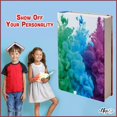 thumbnail image 2 of Rainbow Design, Easy Apply Book Cover 1 Pk. Stretchable Jumbo Jacket Fits Most Hardcover Textbooks Up to 9 x 11". Adhesive-Free, Nylon Fabric Protectors. Washable, Reusable School Supply for Students, 2 of 7